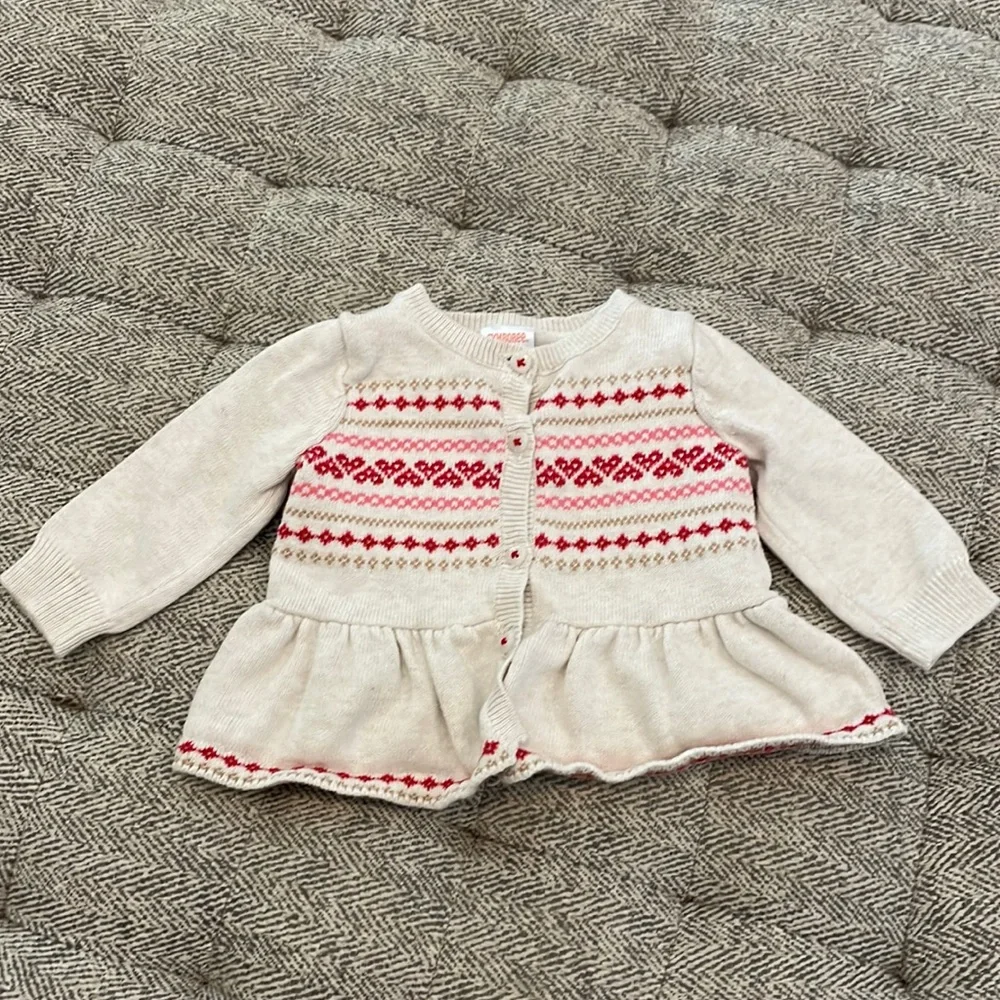 Gymboree Valentines sweater size 0-3 mths